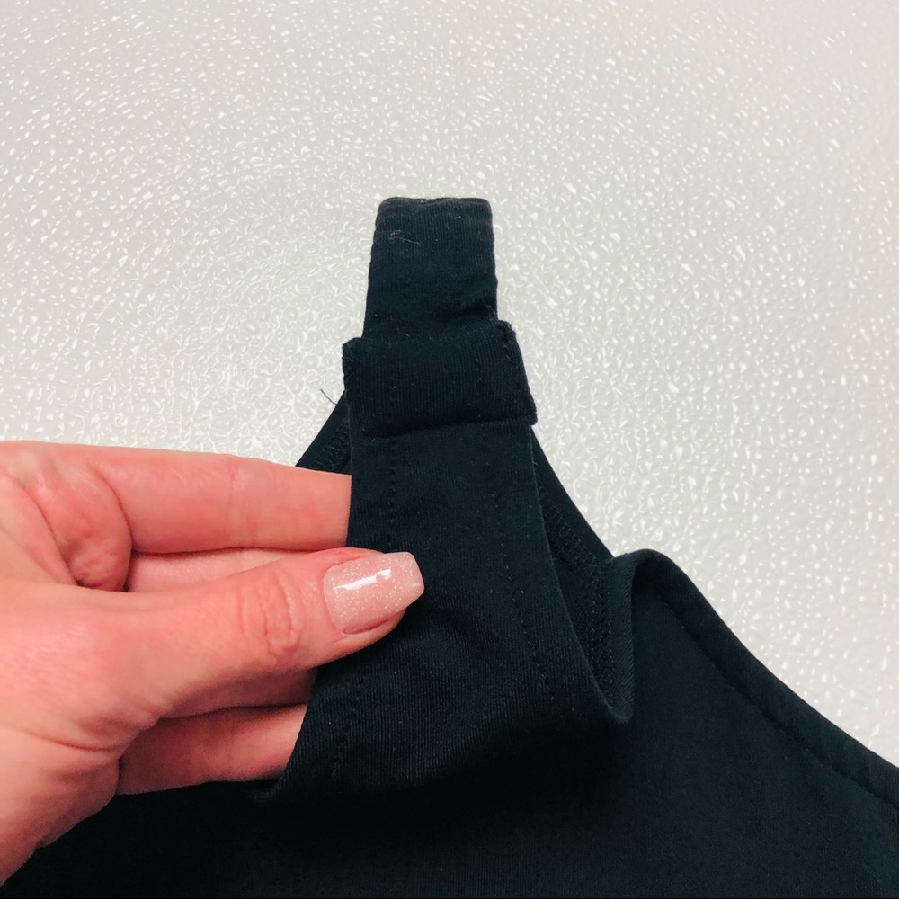Lulus Ready or Notch Black Halter Bodysuit plunge Neckline stretchy knit body XS - Picture 8 of 11